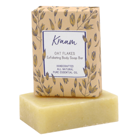 Kraam,สบู่ Kraam,Kraam Oat Flakes Exfoliating Body Soap Bar,Oat Flakes Exfoliating Body Soap Bar 100g,Kraam Oat Flakes Exfoliating Body Soap Bar ราคา,รีวิว Kraam Oat Flakes Exfoliating Body Soap Bar,Kraam Oat Flakes Exfoliating Body Soap Bar ดีไหม,